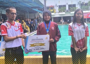 Putri Kapolsek Banjarsari Harumkan Nama Lebak di Ajang O2SN Renang