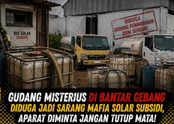 Gudang Misterius di Bantar Gebang Diduga Jadi Sarang Mafia Solar Subsidi, Aparat Diminta Jangan Tutup Mata