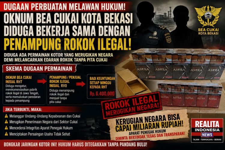 Diduga Ada Permainan Oknum Bea Cukai Kota Bekasi dengan Penampung Rokok Ilegal, Aparat Penegak Hukum Diminta Bertindak Tegas